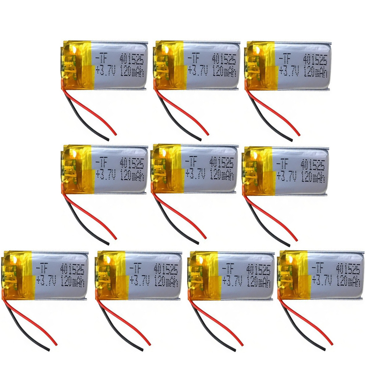Smartwatch Headset - 10PCS 3,7 V 120mAh 401525 Lithium-Polymer-LiPo-Akku
