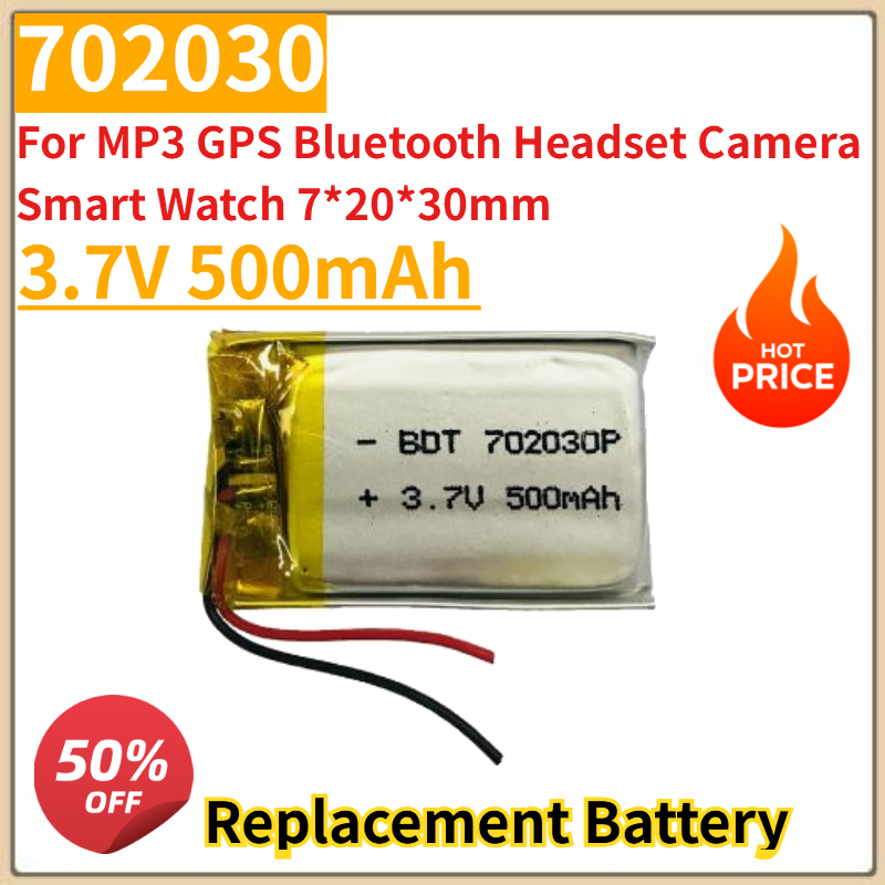 Smartwatch Headset - Neue 3,7 V 500 mAh 702030