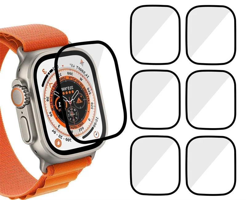 Smartwatch Icon - 3D-Displayschutzfolie aus Gehärtetem Glas Passend für