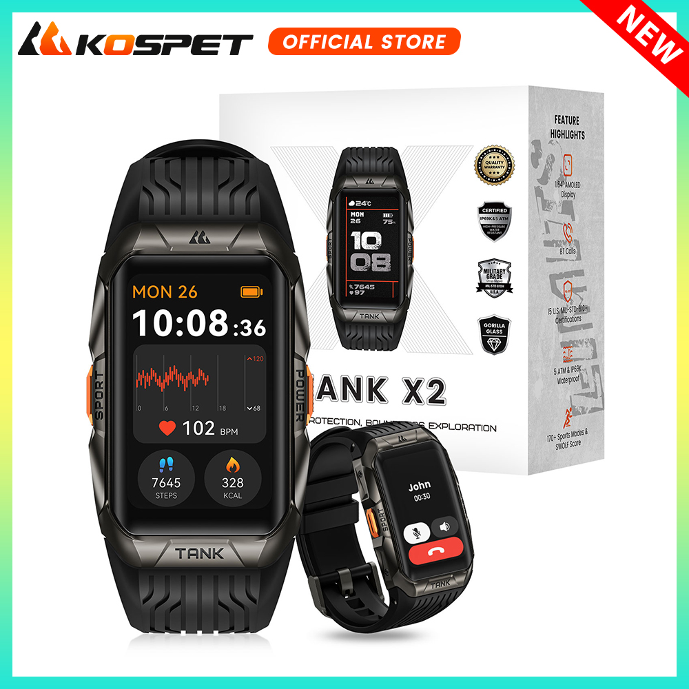 Smartwatch X2 - KOSPET TANK X2 Smartwatch für Herren,
