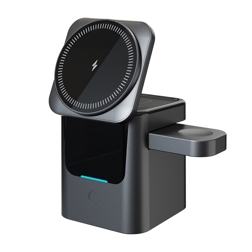 Wireless Charger Watch - Magnetische 3-in-1 kabellose Ladestation, faltbarer Würfel,
