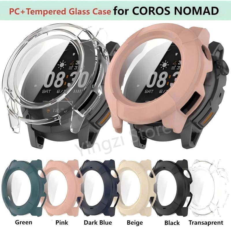 Android Smartwatch Accessories - PC+Hartglas-Gehäuse für COROS NOMAD Smartwatch Armband