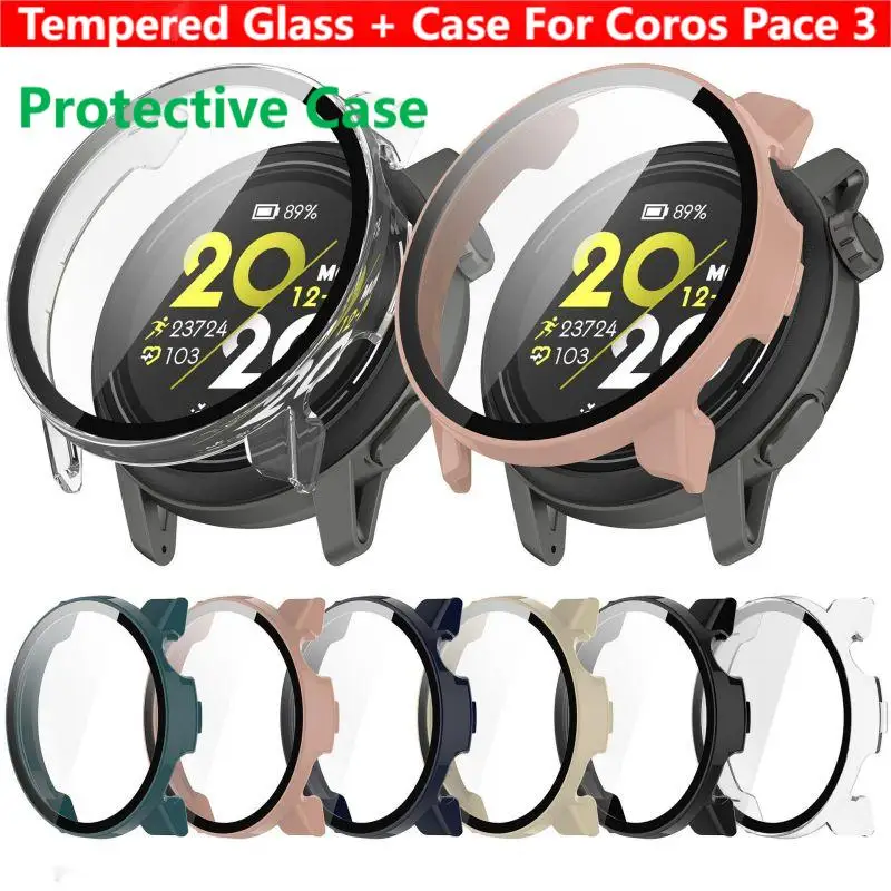 Rugged Sport Strap - Gehärtetes Glas + Gehäuse für Coros