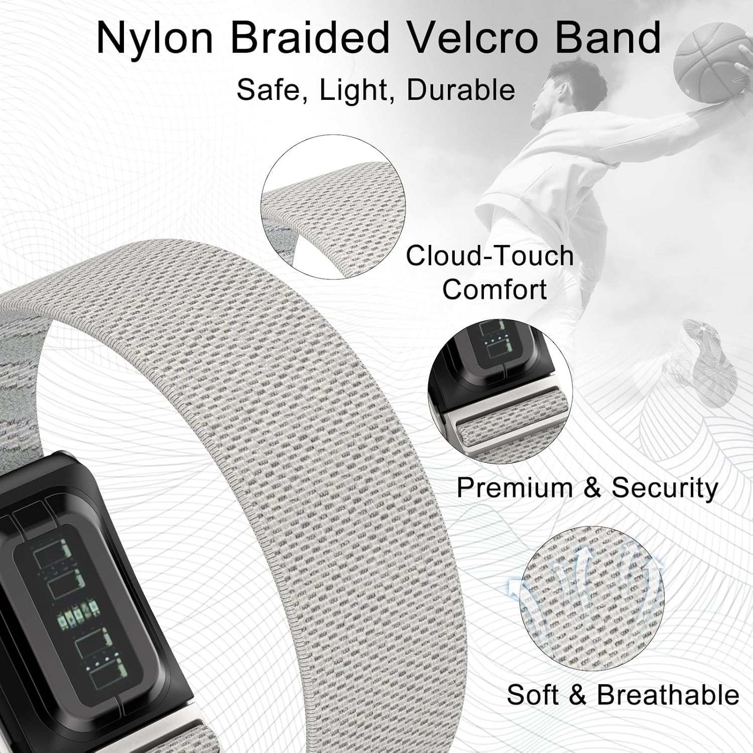 Elastisches Nylon-Armband für  – Rugged Sport Strap Bewertung und Preis