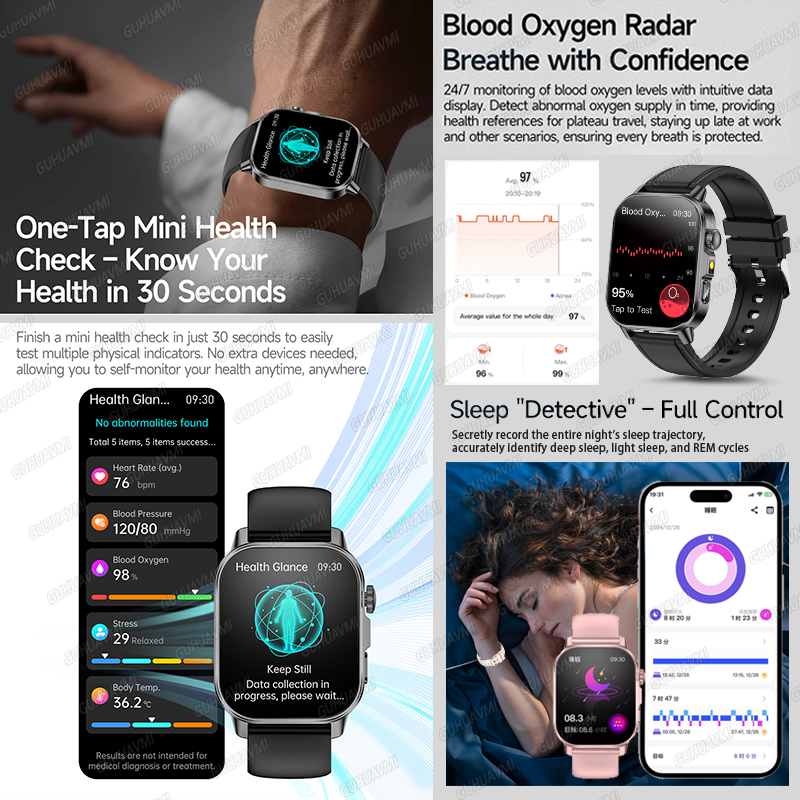 GUHUAVMI 2026 Neue Präzise Ges – Android Smartwatch Accessories Bewertung und Preis