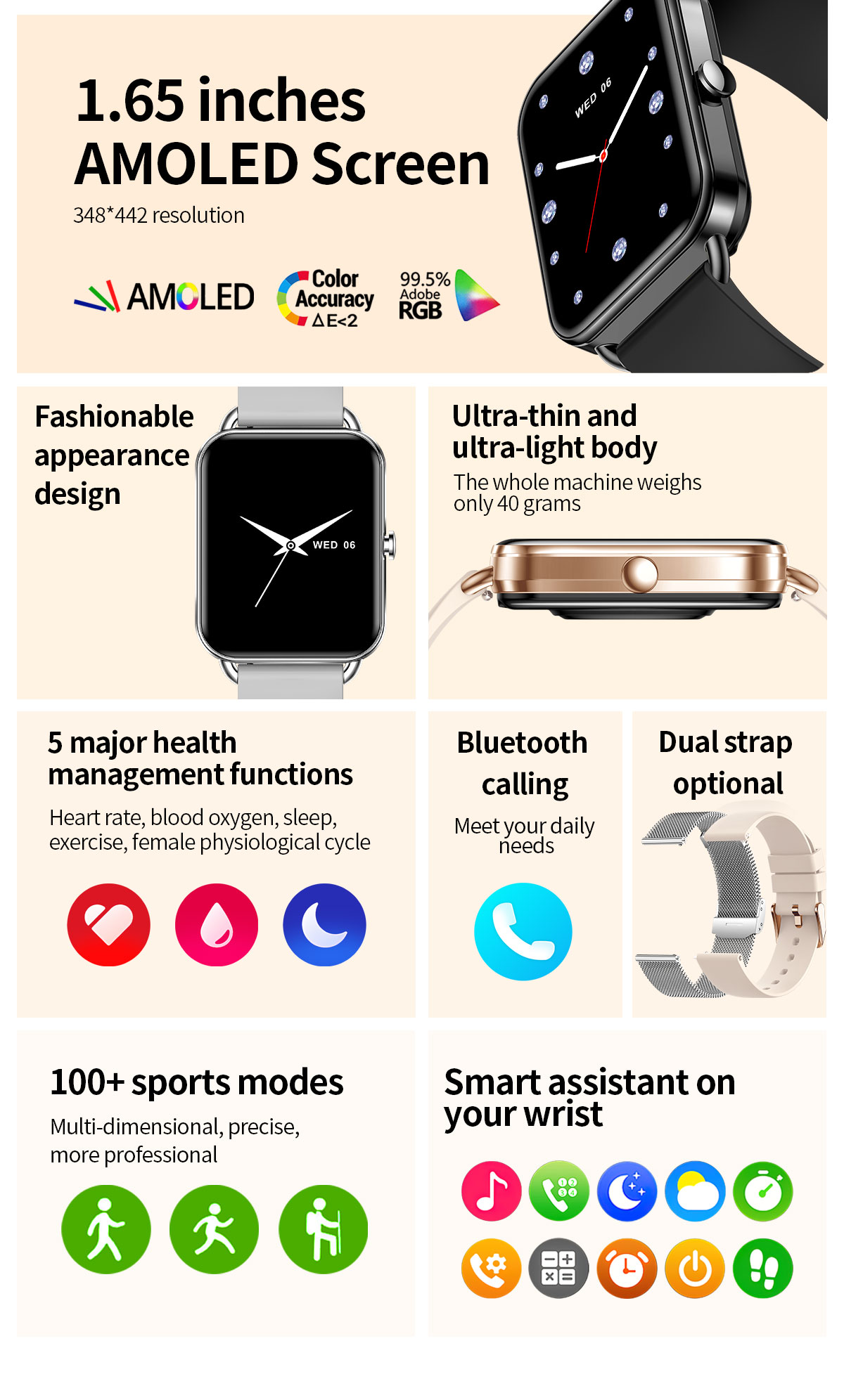 2024 Smart Watch Android Phone – Android Smartwatch Accessories Bewertung und Preis