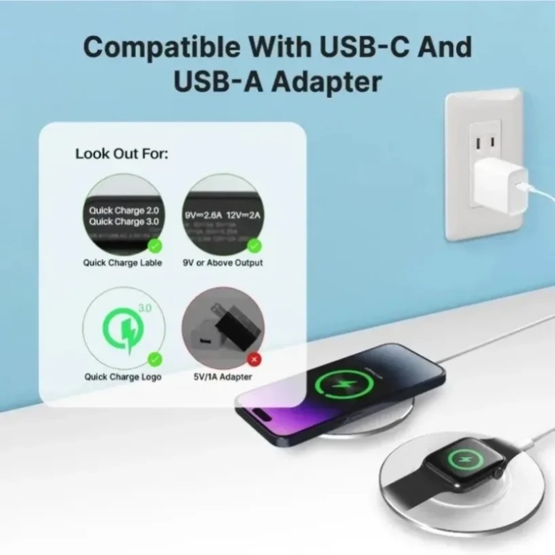 Kompaktes 15W 3-in-1-Wireless- – Wireless Charger Watch Bewertung und Preis